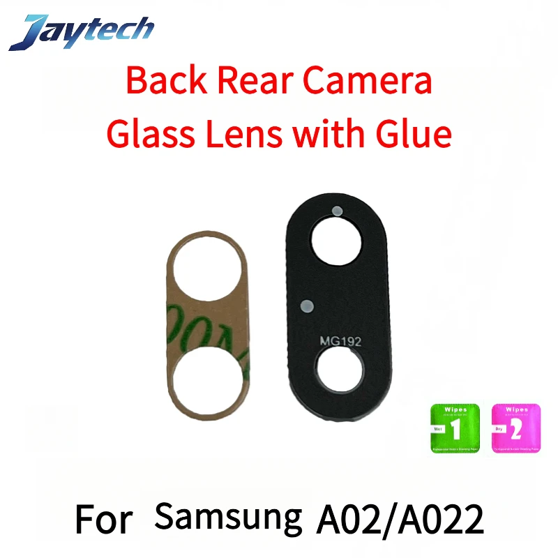1 Uds. Lente de cristal de cámara trasera para Samsung A01 A013 A02 A03 A022 A02S A03S A04 A04S A05 A06 A71 piezas de reparación