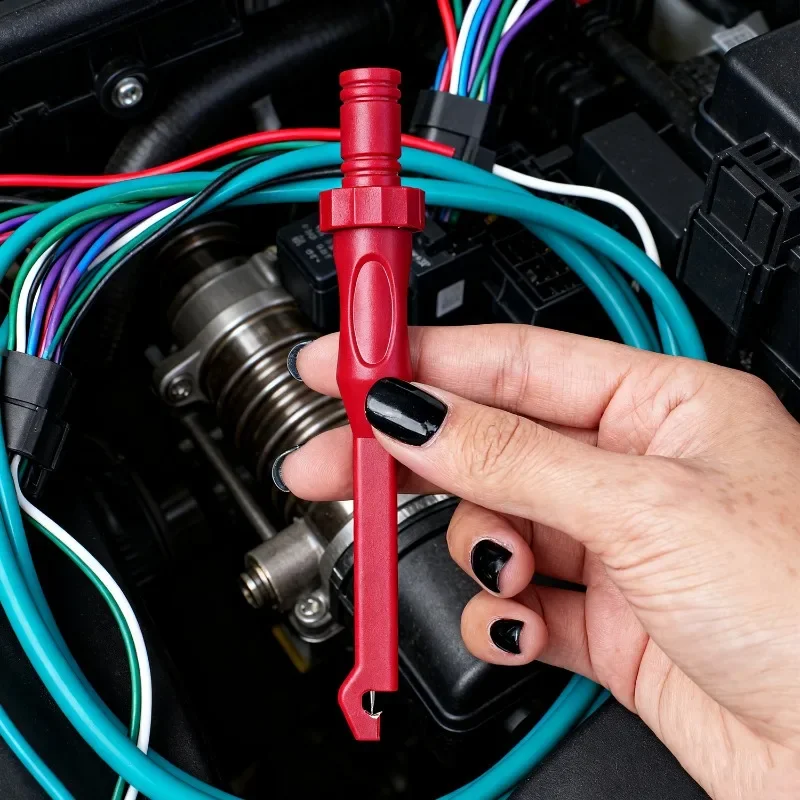 إصلاح السيارات ثقب التحقيق اختبار كليب إبرة تلميح اختبار السلامة كليب 1/2 قطعة اكسسوارات لفحص الدائرة التلقائية أداة تشخيصية #5