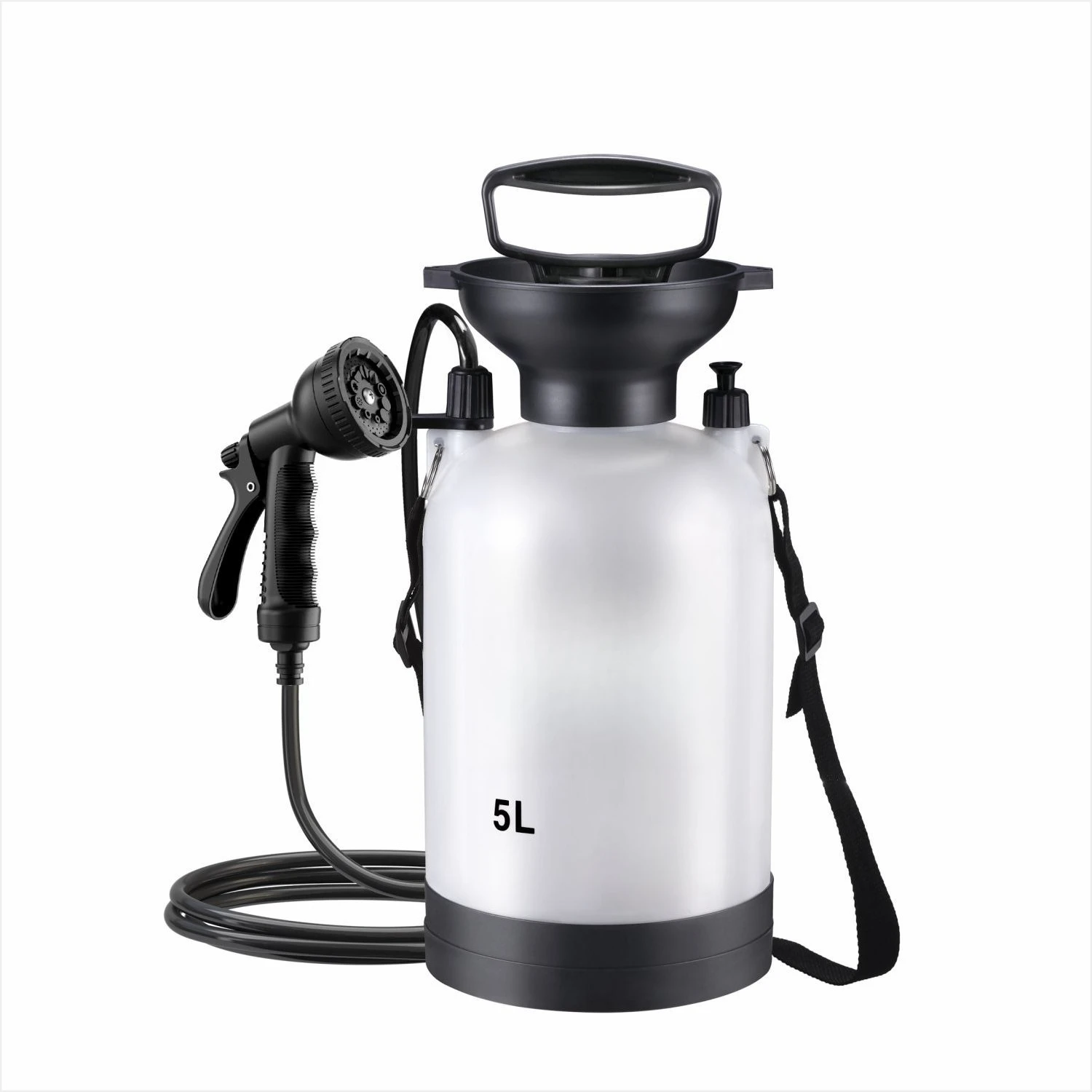 Cargill 5L Outdoor Camping Portable Shower - Surf Rinse Kit - Beach Shower Pump - Manual Air