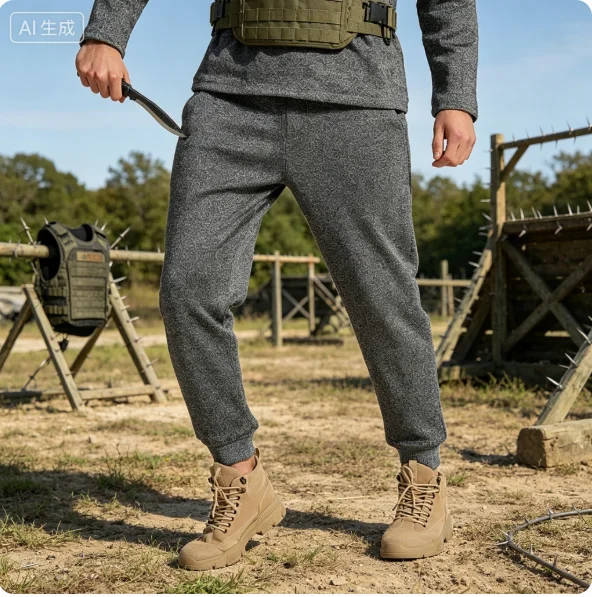 Anti-Stab Tactical Sweatpants, Men's High Molecular Cut-Resistant Outdoor Pants