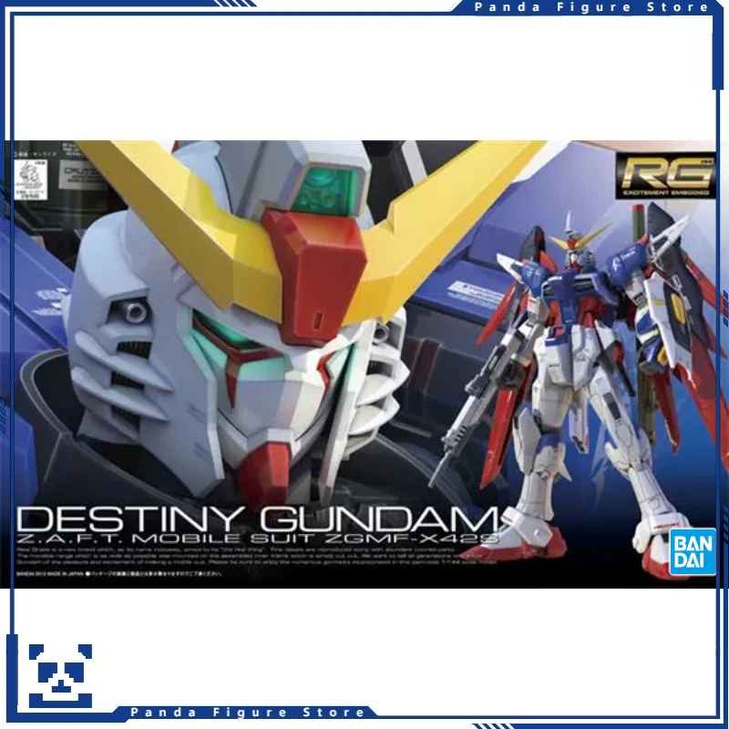 In Stock Bandai RG 11 1/144 Destiny Gundam Destiny Gundam Action Figure GUNPLA Boy Toy Mecha Model Gift Assembly Kit Collectible