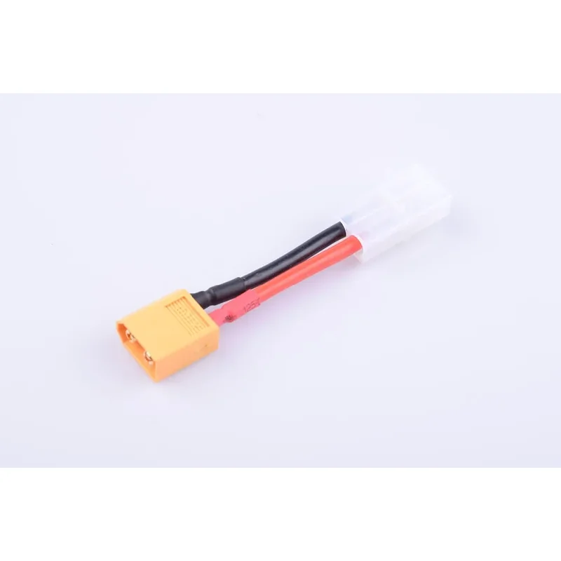 2 pcs Male XT60 To Female Tamiya Adapter 14awg Battery Charging Cable 40mm