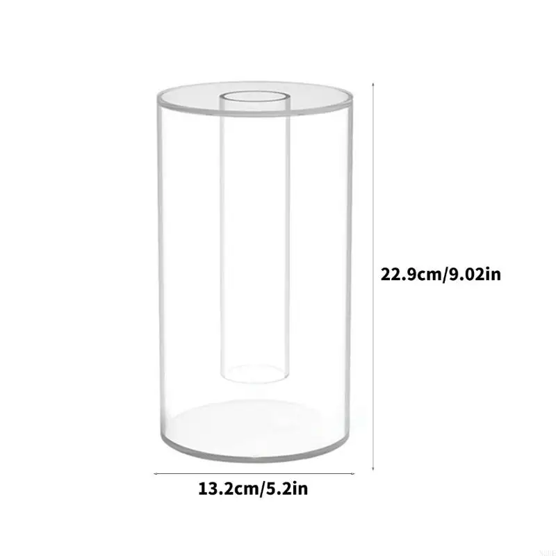 N2UE Acrylic Hair Accessory Display Box Multifunctional Clear Hairband Storage Case for Organizing Headbands and Accessories