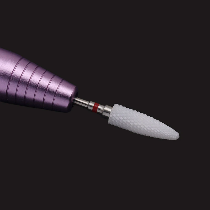 من السهل مسمار أظافر سيراميك مثقاب الخشب 3/32 "قم لدغ دوارة ل مانيكير باديكير الحفر الكهربائية اكسسوارات أدوات الأظافر قطع الطحن