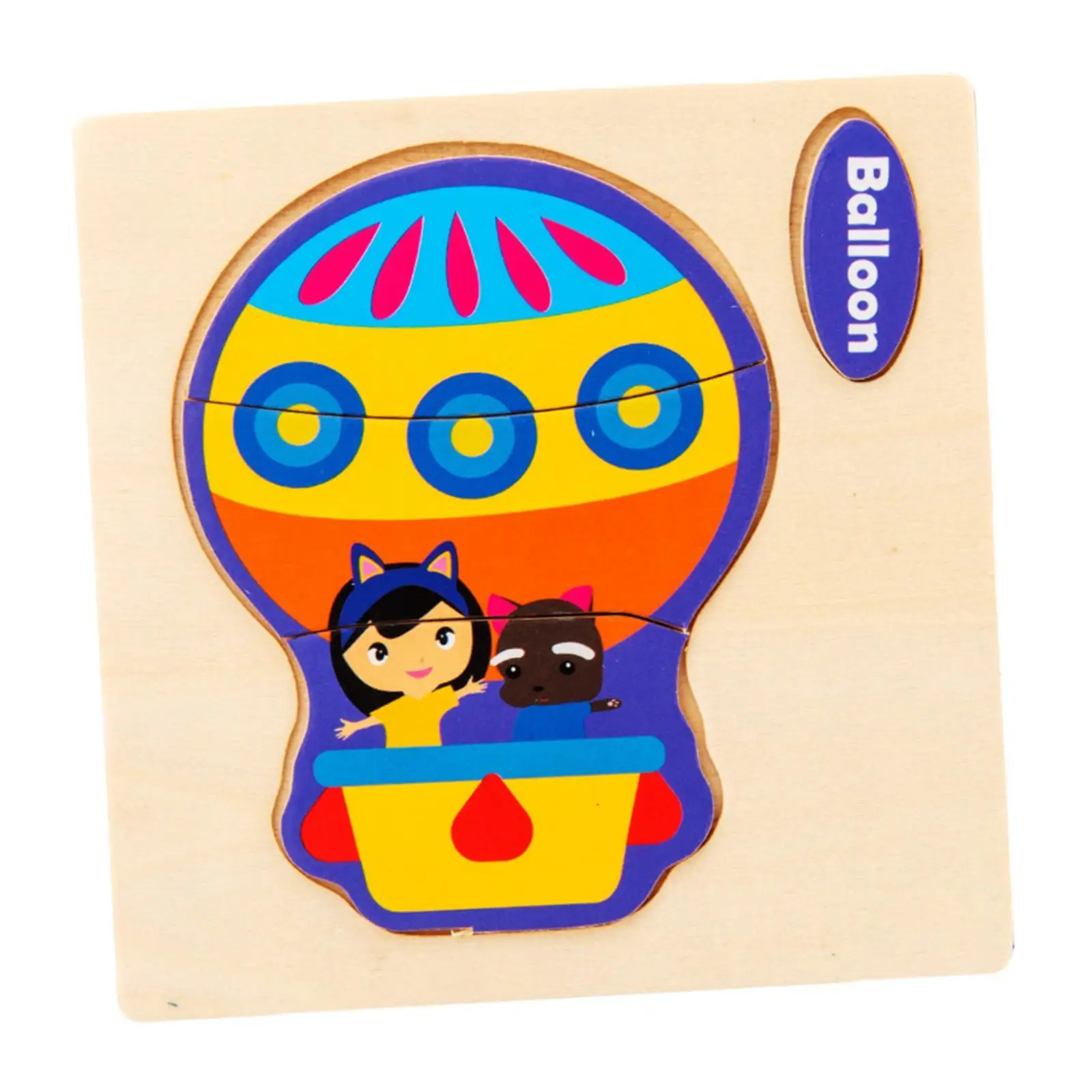 Interactive Wooden Educational Puzzle, Birthday Gift, Matching Game, Learning Toy for Boys And Girls Ages 1