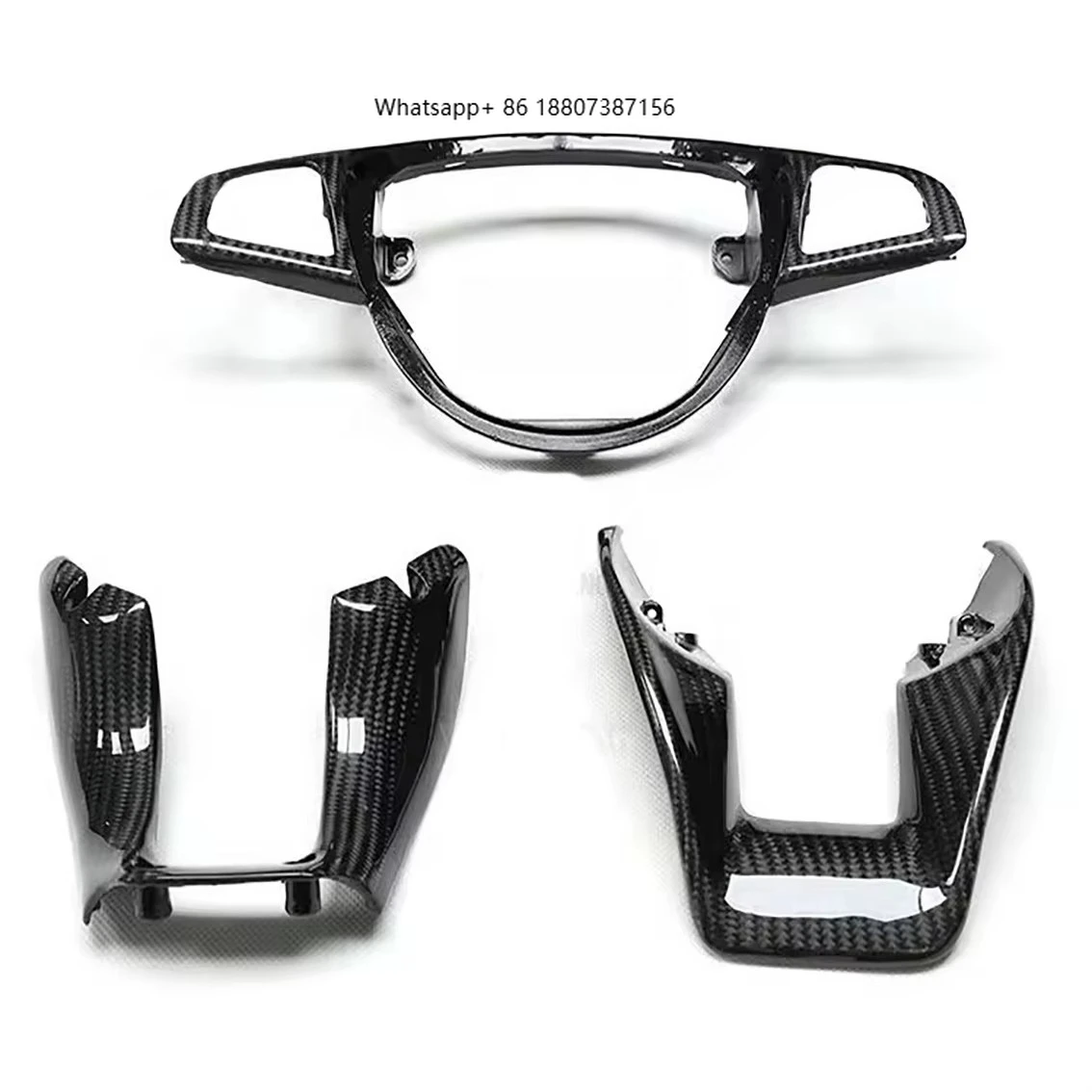 

Декоративная накладка на руль из сухого карбона для модификации интерьера Mercedes-Benz