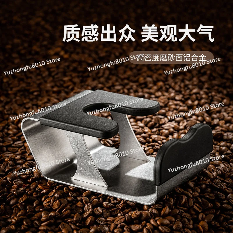 Italian coffee powder holder coffee machine handle storage stainless steel stuffer