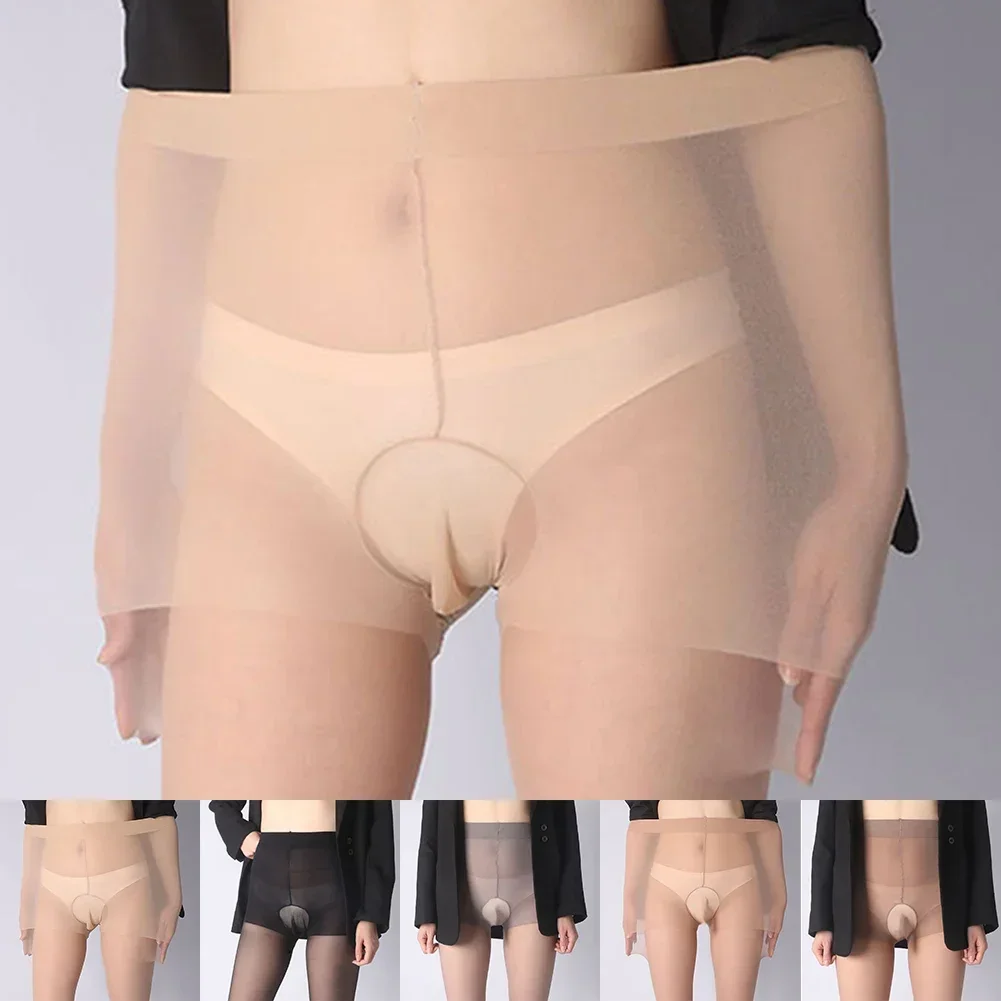 Calze da uomo Calzini per le vacanze quotidiane Discoteca Poliestere Vedi attraverso Sexy Dimagranti Confortevoli Moda di alta qualità