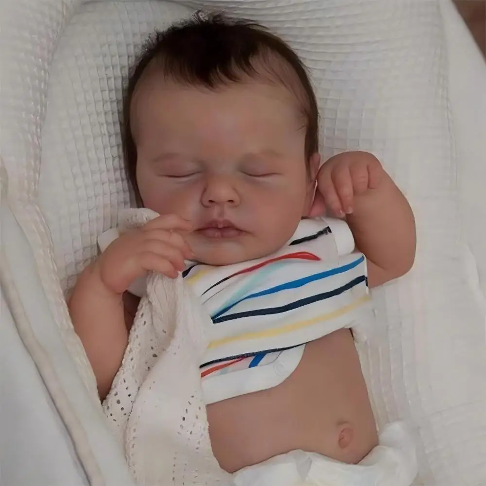 Realistic Reborn Baby Doll Boy Soft Vinyl, Newborn Baby Doll Handmade Detailed Features for Collectors, Birthdays, Christmas, Reborn Collector Collections, Role Play, or Emotional Support Soft Cuddly Gift - view 3