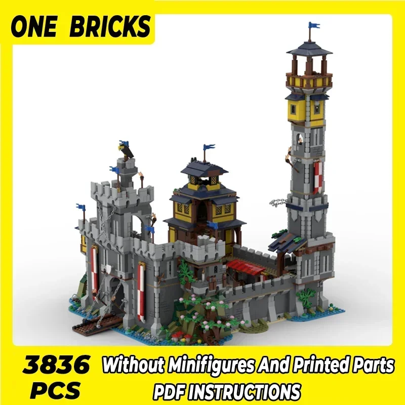 Moc Bouwstenen Militair Fort Model Hoge Toren Kasteel Technologie Modulaire Blokken Geschenken Kerst Speelgoed DIY Sets Montage