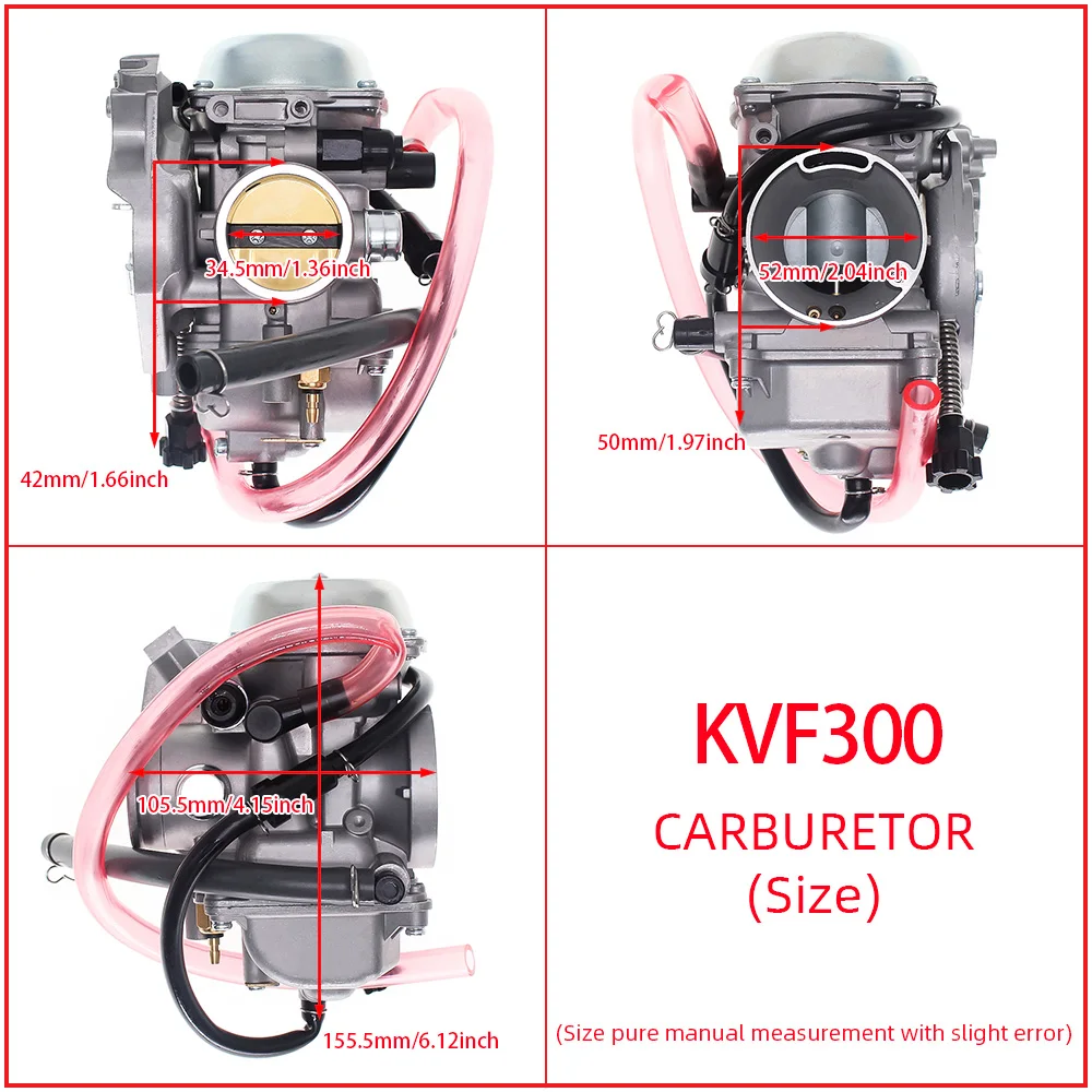 For Kawasaki Prairie 360 KVF360 4X4 2006-2012 Carburetor Carb Assembly Replaces 15004-0041 15004-0093 ATV Parts