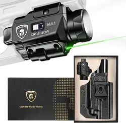 Light Laser Combo with Glock 17/19 Holster,Green Laser&White LED Tactical Light