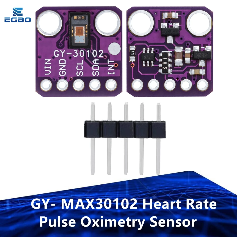 EGBO GY- MAX30102 Moduł czujnika tętna i tętna I2C 3V-5V
