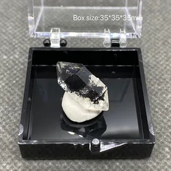 100% natural Herkimer diamond crystal diamond gemstone (can be made as a pendant) +Box size：35*35*35mm