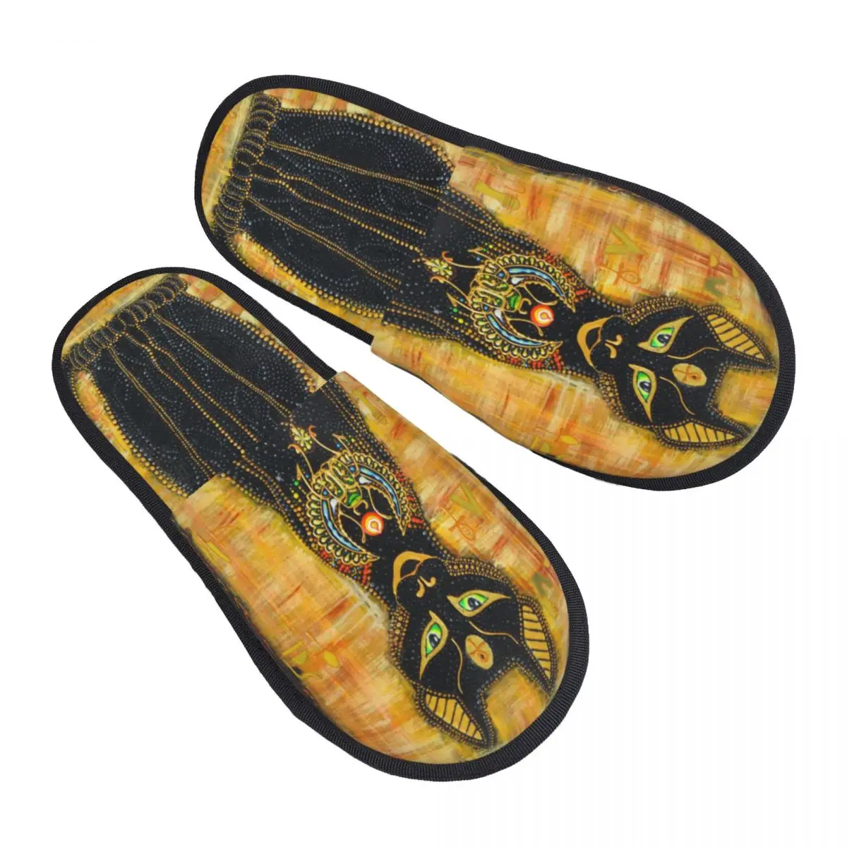 

Cats And Ankh Cross Ancient Egypt Men Women Furry slippers fashion special Home slippers pantoufle homme