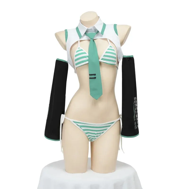 Traje de bikini de juego de Anime, camiseta, disfraz de cosplay, ropa de dormir femenina, disfraz de cosplay, lencería bonita para chica