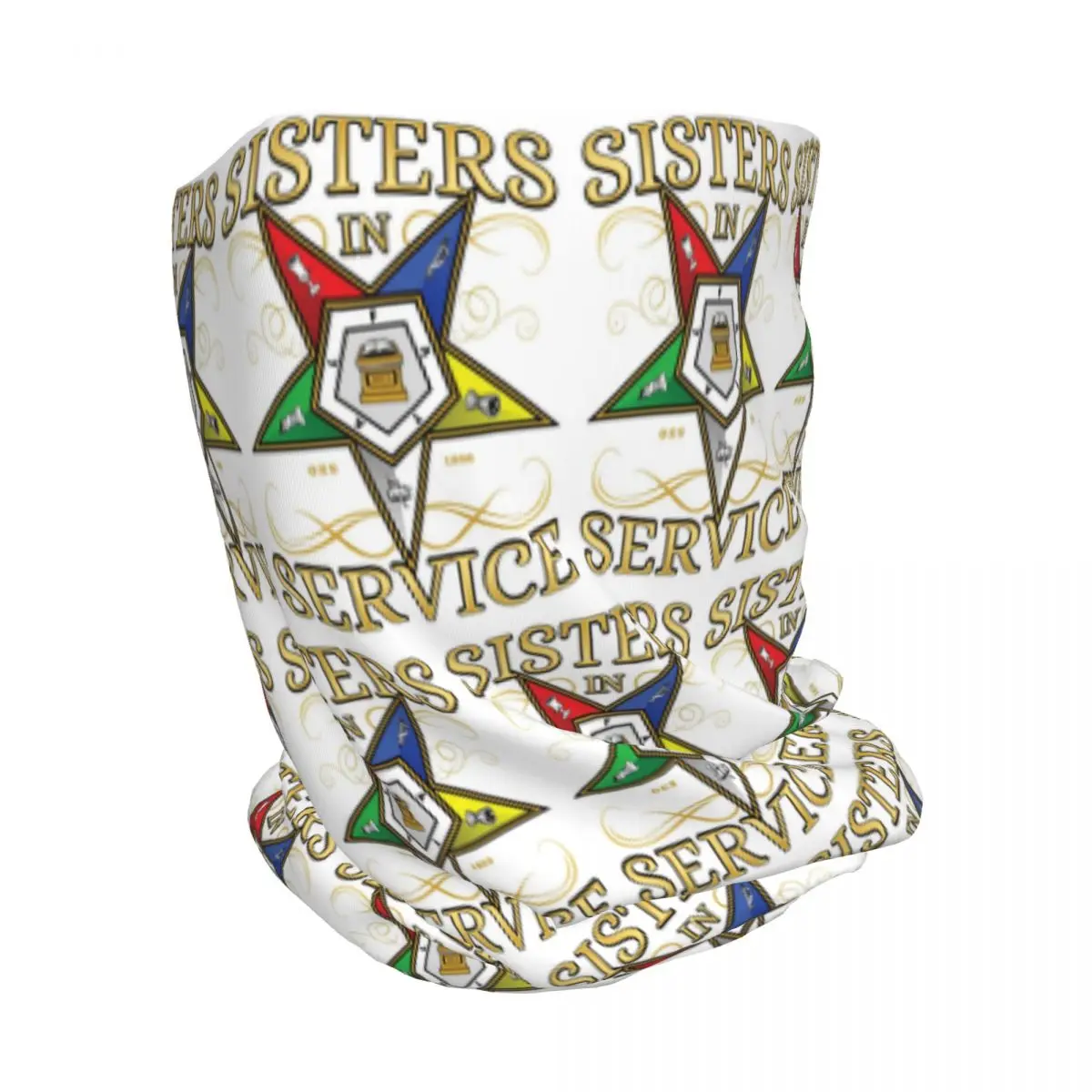 OES Emblem Order Of The Eastern Star Bandana Neck Gaiter Mask Scarf Multifunction Headband Beanies Hat Unisex Adult Windproof