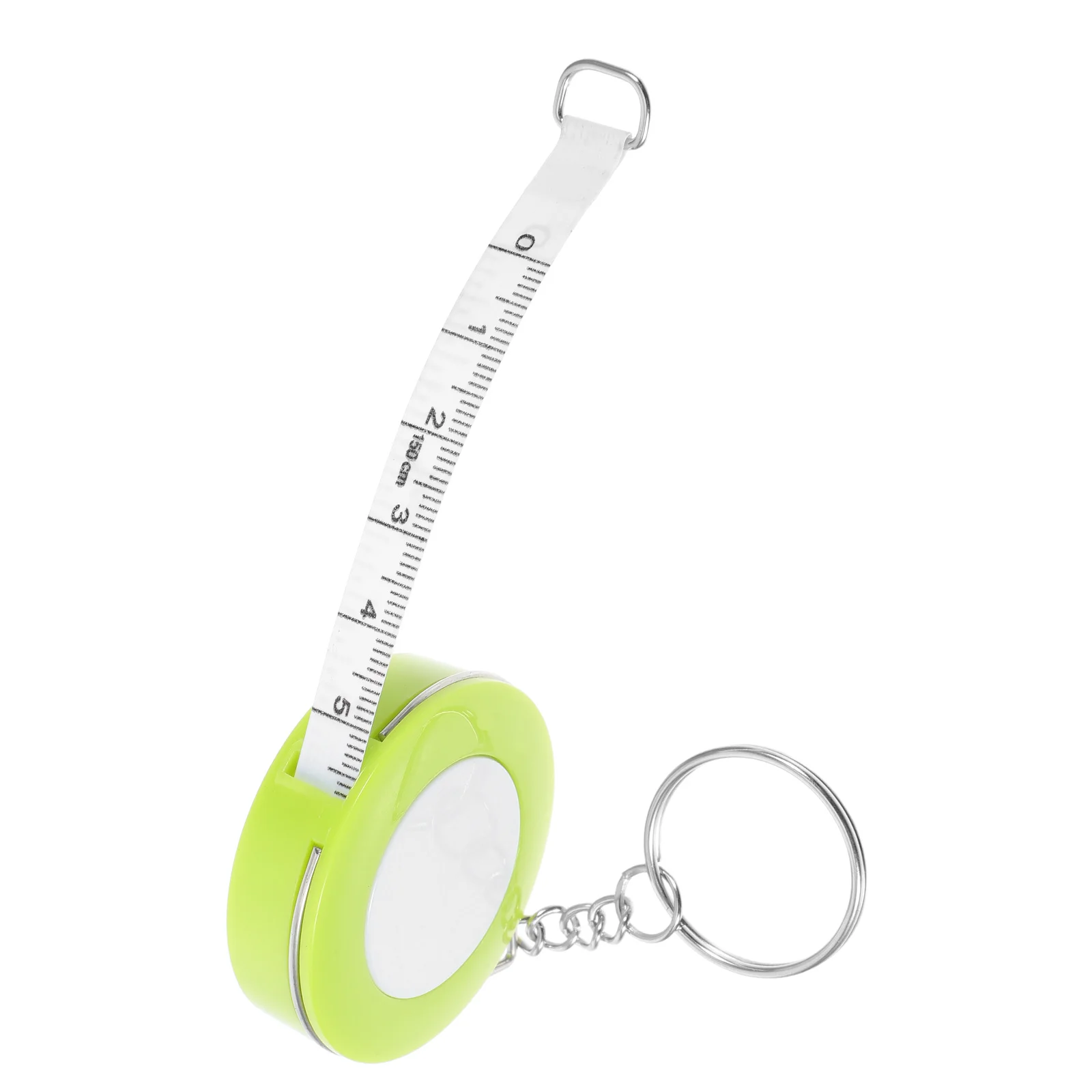 

Cute Mini Keychain Measuring Tape Soft Small Retractable Fabric Sewing Body Portable Measurement Tool Green For Crafts