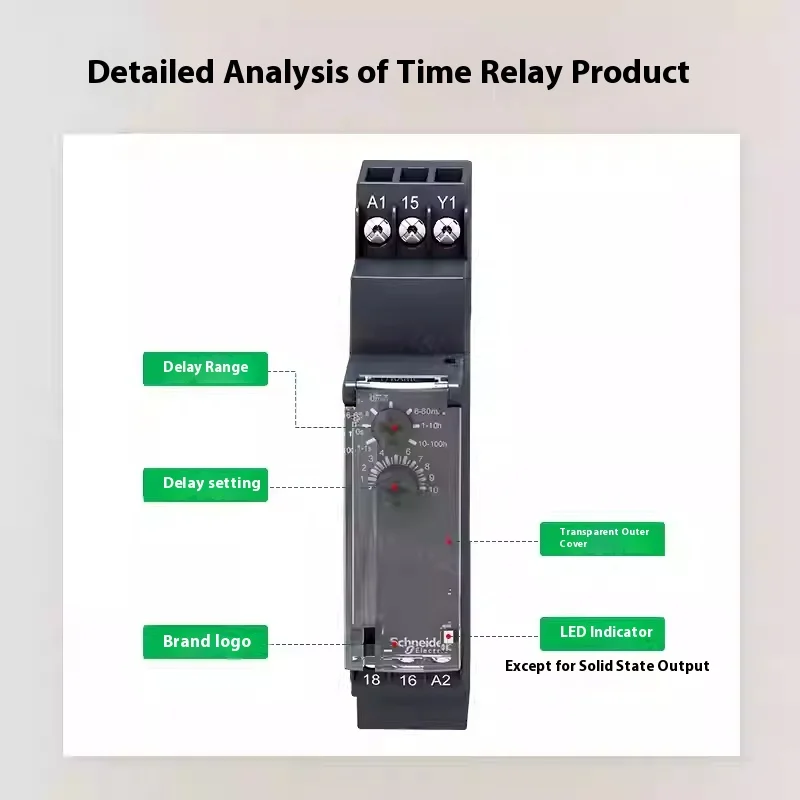 Schneider Electric RE17LAMW/RAMU/RCMU/RLMU Compact Time Relay