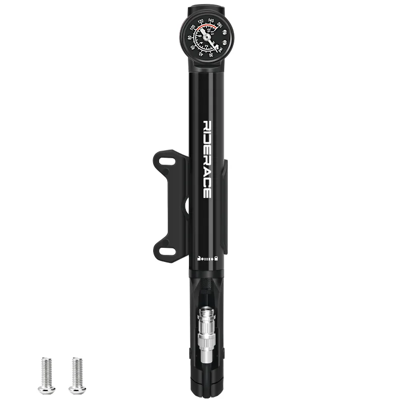 AliExpress riderace RIDERACE Bicycle Pump Tire Air Inflator Bike Air Shock Pump With Gauge High-pressure Portable Hand Schrader Presta Valve AV FV
