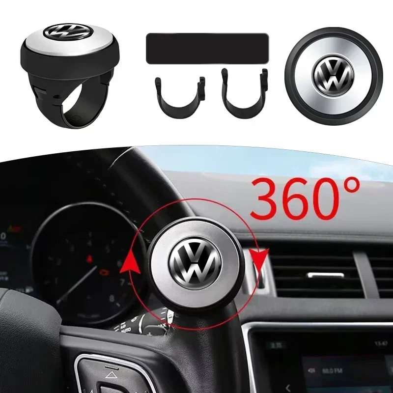 Turning Steering Wheel Booster Spinner Knob 360 Degree Rotation Metal Bearing for VW Volkswagen Golf Polo Passat Touran Goods