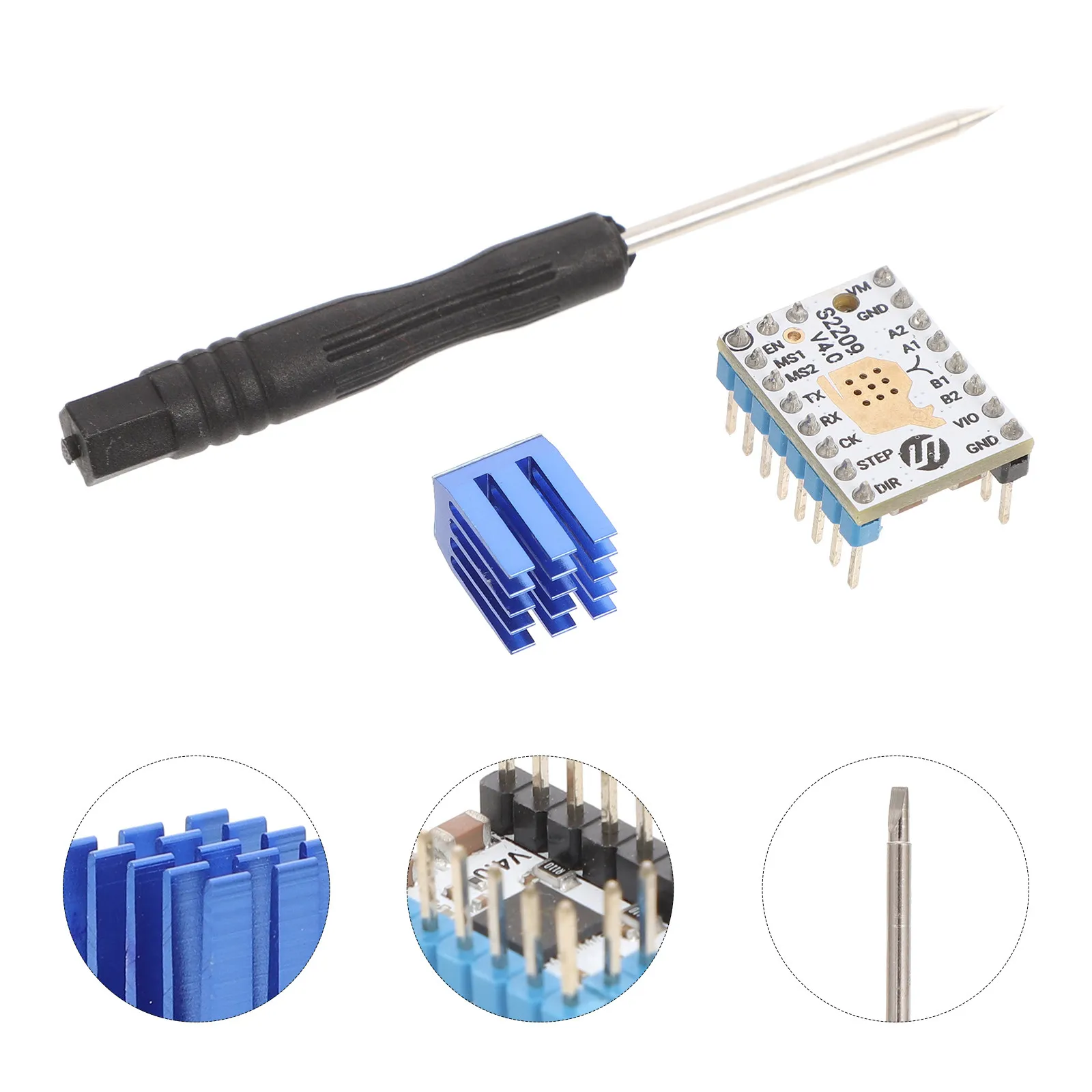 

Tmc2209 .0 Ultra- Motor Driver 2. Peak Current Two-Phase for 3D Printer Cnc DIY Motor Driver