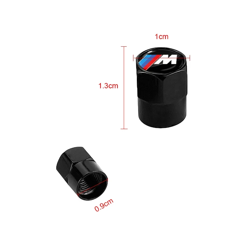 

New 4Pcs Car Wheel Tire Valve Caps Air Stem Covers Accessories For BMW M E34 E36 E60 E90 E46 F10 F20 F30 X5 X6 X1 M3 M5 M6 E71
