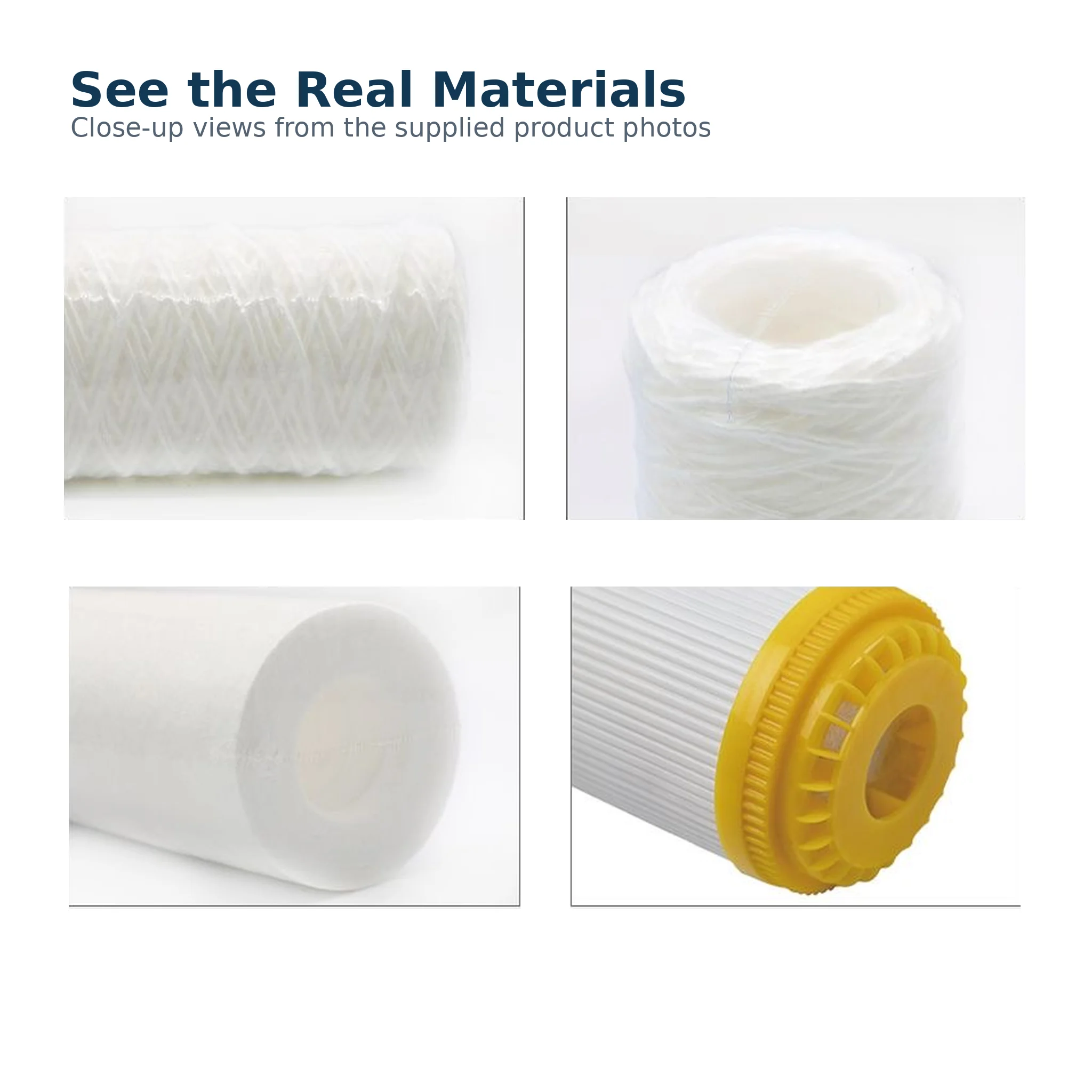 Cooling Water Filter Cartridge for Laser Chiller 5/10 Inch PP Cotton String Wound Ion Exchange Resin Replacement