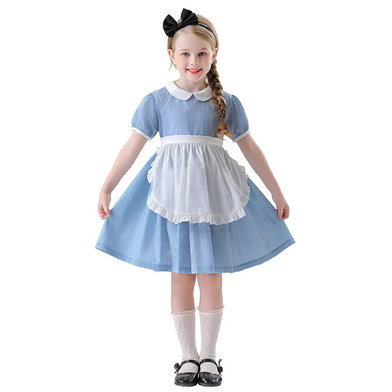 زي Blue Fairy T Alice Princ للأطفال، زي لخادم الهالوين، مادة البوليستر، الصينية التقليدية...