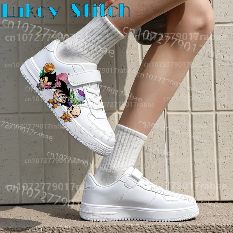 Children Shoes Low Top Sneakers for Boys Girls Cool Dragon Ball 3D Printing Leisure Basketball Shoes Trendy Walking White Shoes view 4