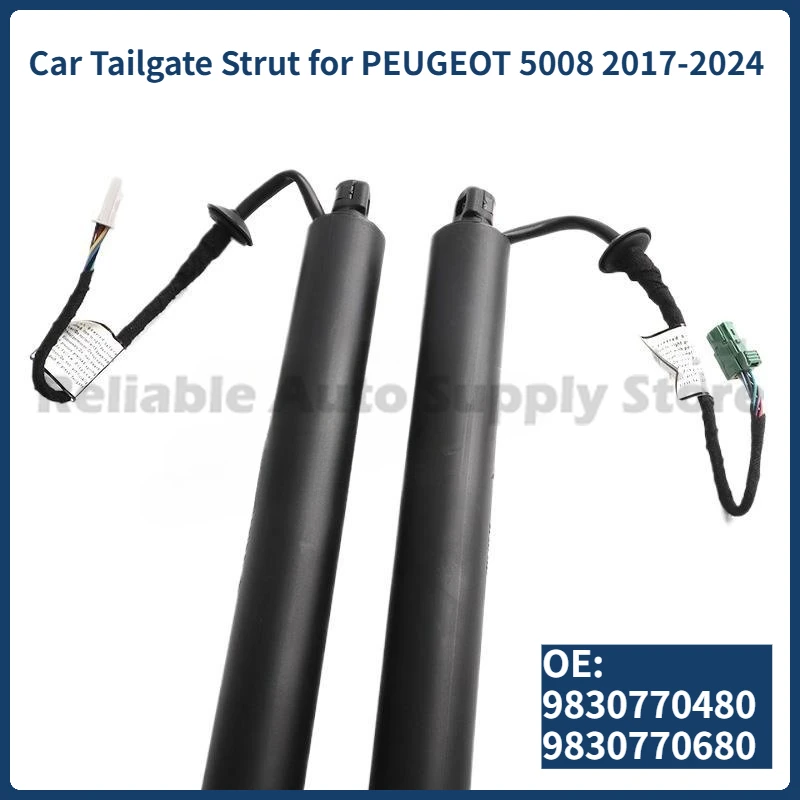 

1 Pair of Car Tailgate Strut 9830770480 9830770680 Trunk Electric Tailgate Lift Support Rod for PEUGEOT 5008 2017-2024