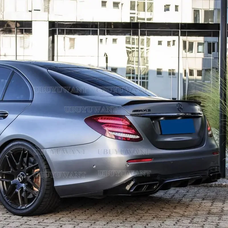 For Mercedes Benz W213 Spoiler 2016 2017 2018 2019-21 E-class E200 E300 E320 E63 Spoiler High Quality ABS Car Rear Wing Spoiler