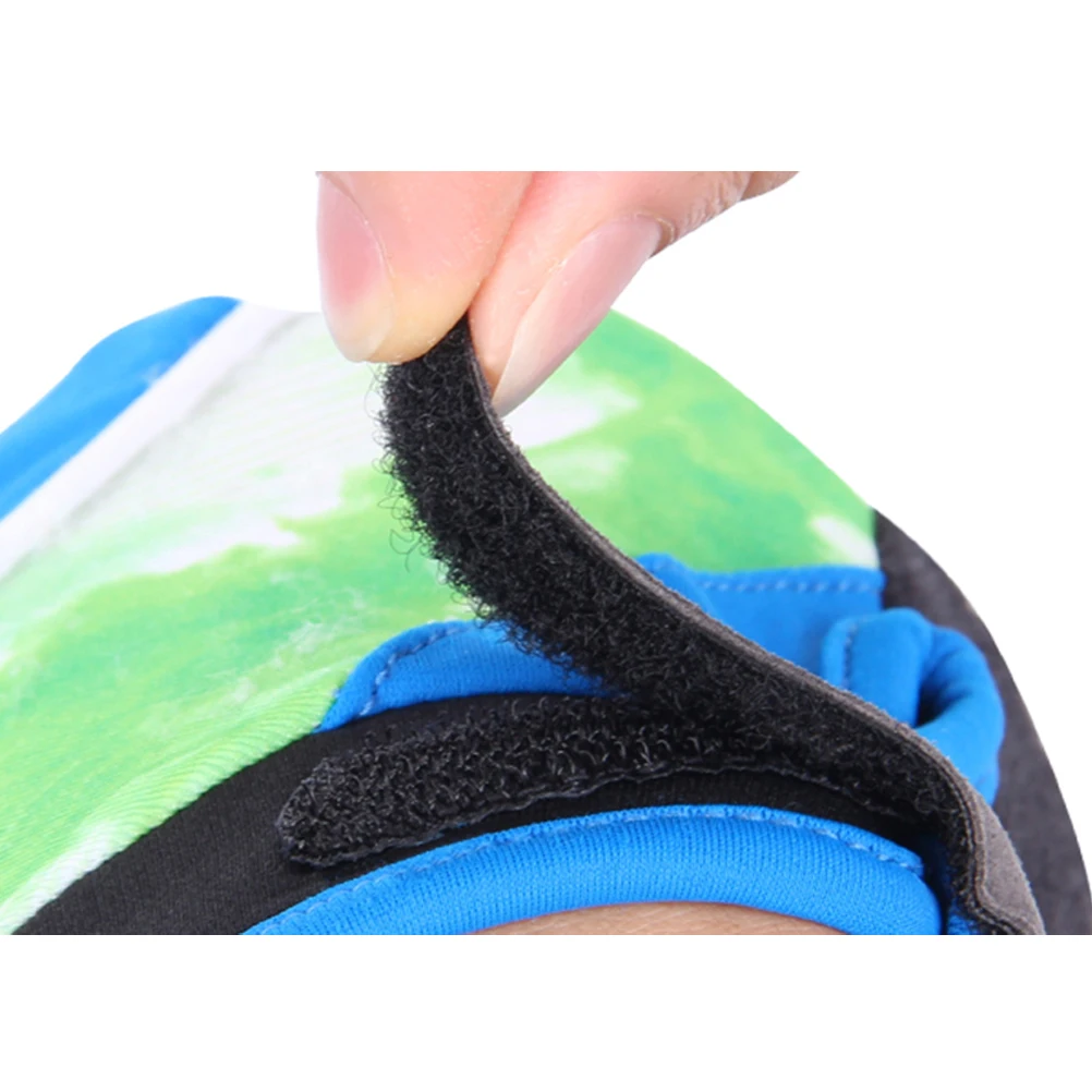 

1 Pair Led Biking Gloves Breathable Half Finger Cycling Gloves For Outdoor Riding Driving Hiking Blue Size