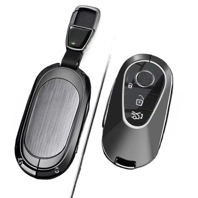 Premium Zinc Alloy Key Cover Case for Mercedes-Maybach S400L/S-Class/S450L/S480/S580/S680/EQS/GLS - Protective Key Fob Shell