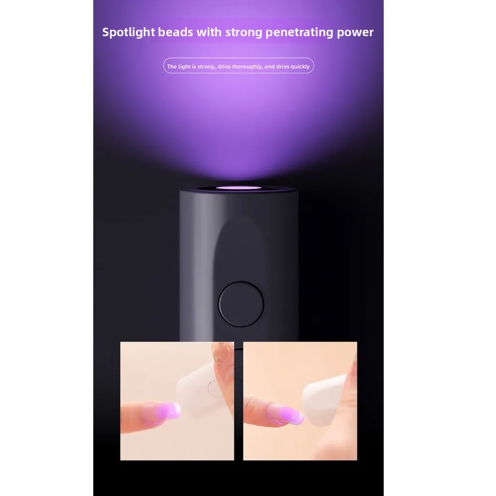 LCD-scherm Elektrische nagelboorset USB-penstijl met 5 slijpkoppen Nageldroger Handheld draadloze oplaadbare UV-ledlamp