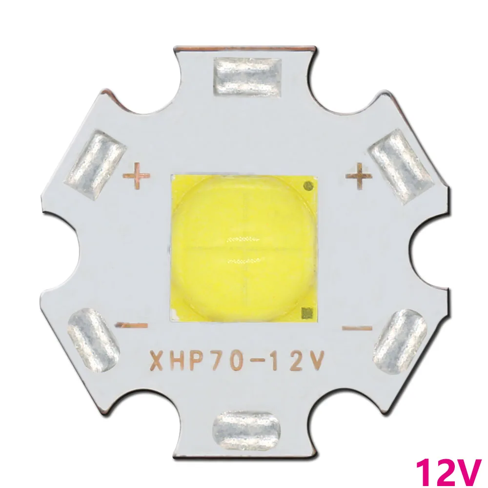 contas de led originais 12v xhp50 xhp70 6v 18w 30w 6v com 20 mm pcb 6500k 01