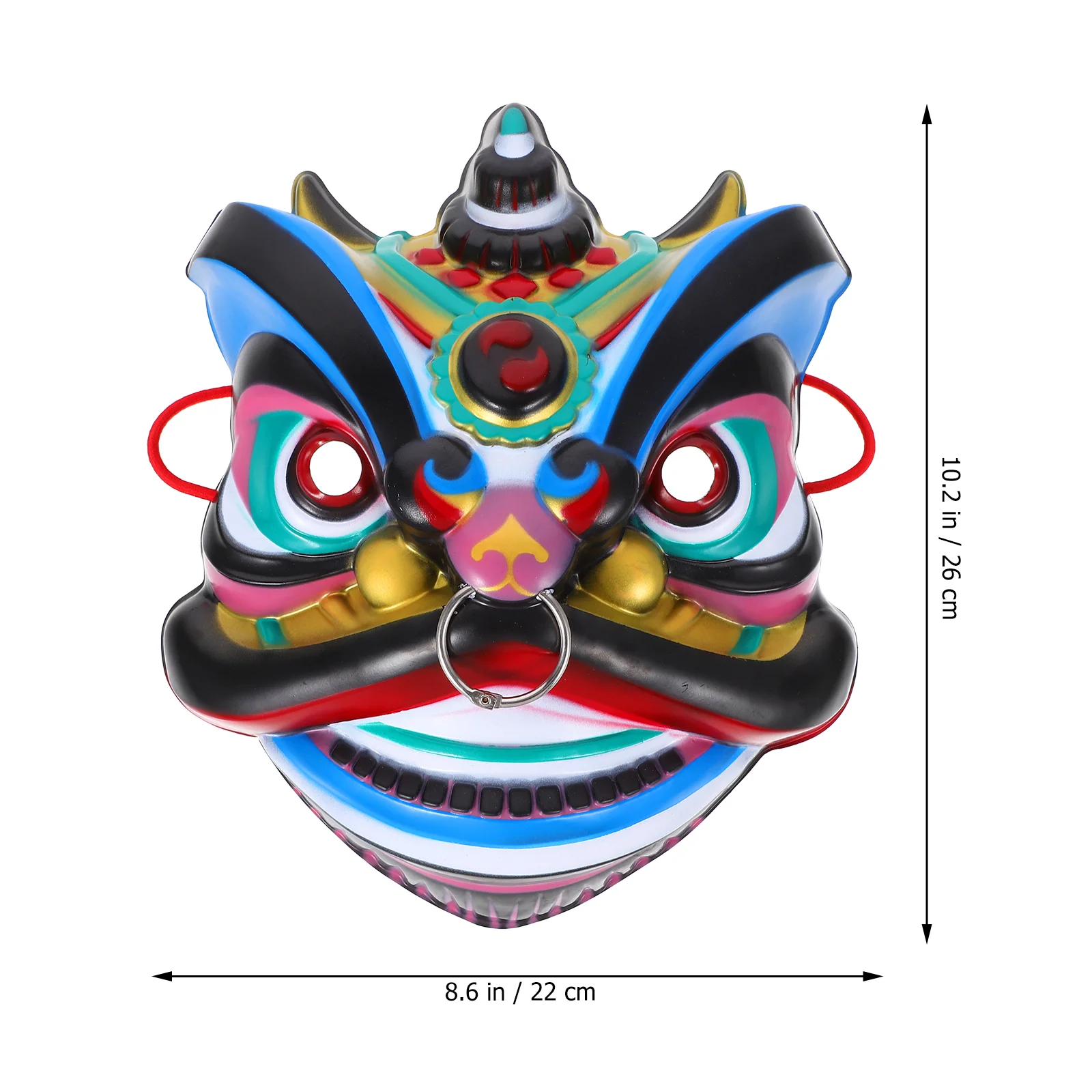 Dancing Lion Mask Chinese Style Lion Mask Party Cosplay Mask Funny Mask for Stage Performance Cosplay Lion Masks