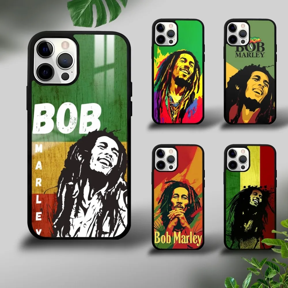 R-Reggae B-Bob M-Marley Singer Phone Case For IPhone 16 15 14 13 12 11 Pro Xs Max Mini Plus Celulares Hard Funda