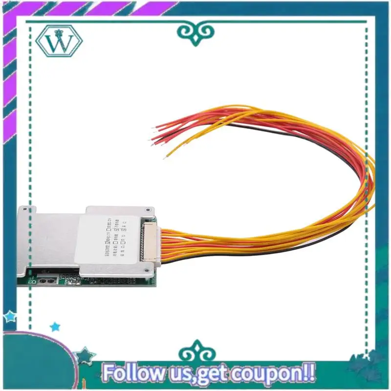 Carte de Protection de batterie améliorée 10X 13S 48V 60a, cellule Li, BMS PCB, carte d'égalisation