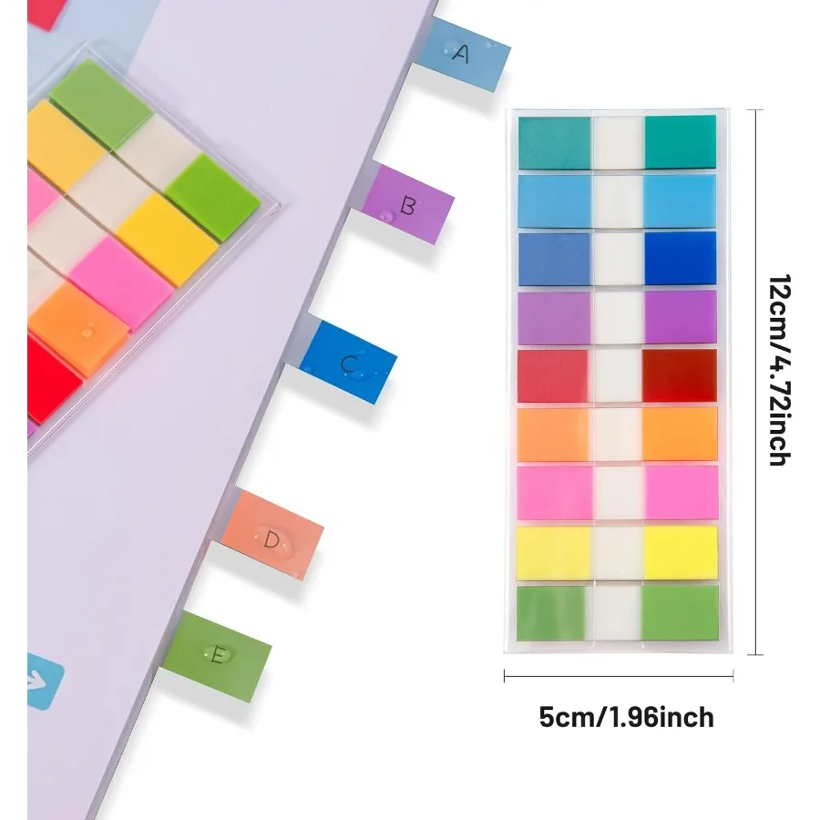 Transparent Sticky Page Markers 900 Pcs for Books and Notebooks Ideal for Classroom Organization and Study Sessions Reusable an