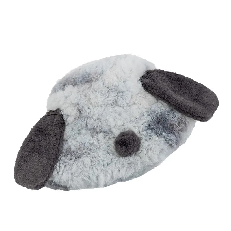 Christmas Kawaii Snoopy Fluffy Bucket Hat for Women Autumn Winter Warm Ear Protection Plush Basin Hat Casual Versatile Outdoor