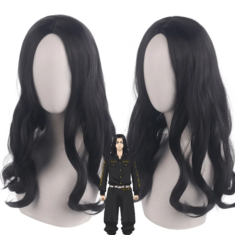 Synthetische cosplay pruik kort blond zwart haar hittebestendig kostuumfeest Halloween rollenspel anime stijl unisex gelaagd