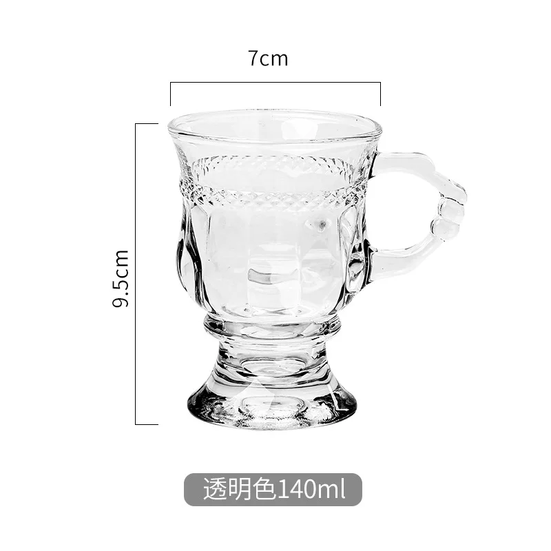 Heat Resistant Clear Double Wall High Borosilicate Glass Mug with Handle Coffee Milk Juice Water Cup Coffeeware Lover Gift