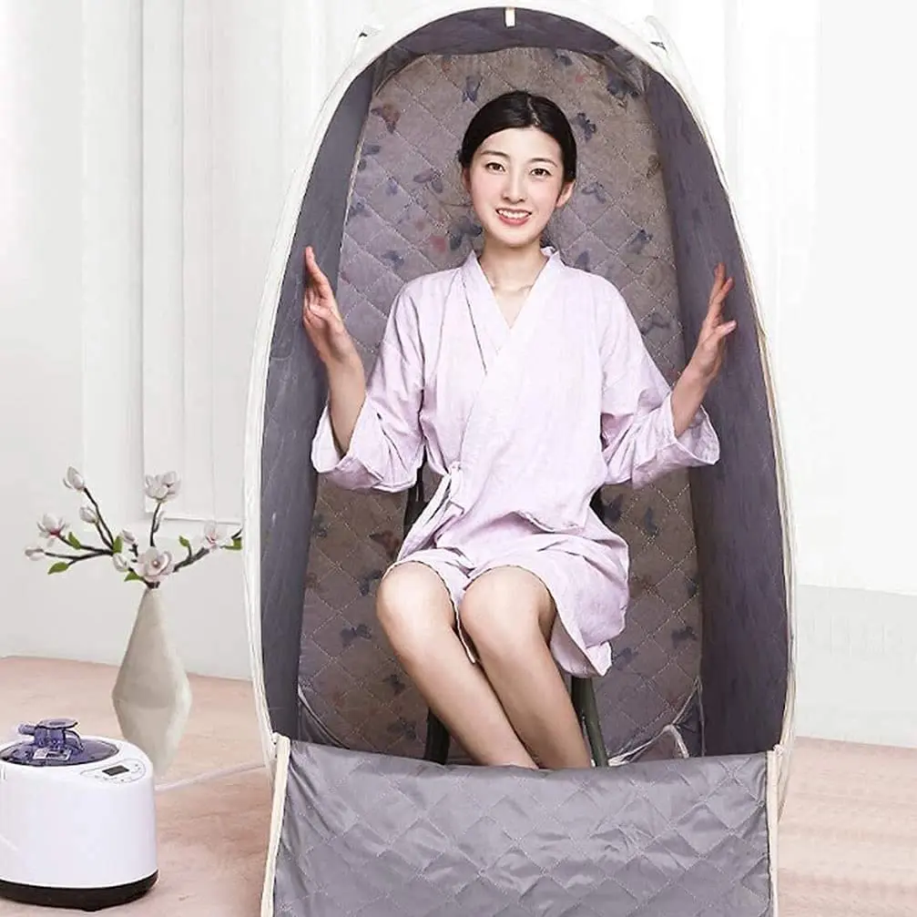 استخدام سبا المنزل المحمولة الرطب البخار نفخ غرفة ساونا داخلي الأشعة تحت الحمراء ساونا سبا خيمة #6