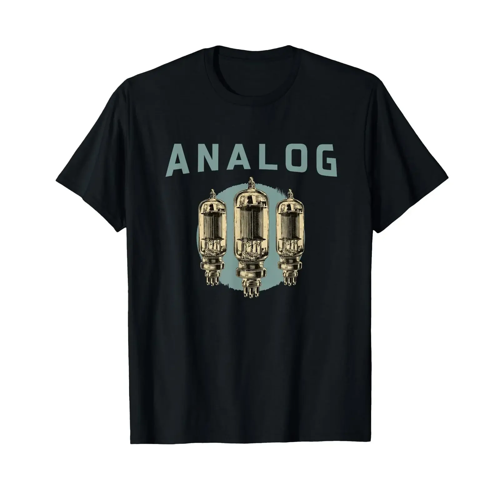 Vacuum Tube Audiophile Amp T Shirt vintage Washed homme Versatile fashion Comfortable Top For Everyday Wear Stylish streetwear