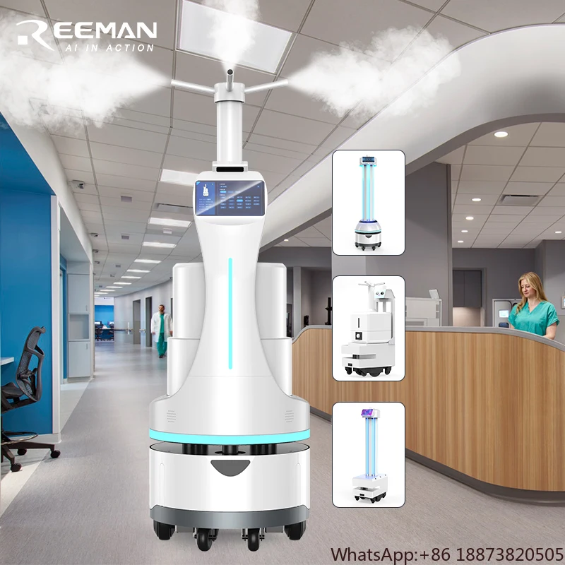 Disinfecting Robot Suppliers Automatic Intelligent Medical Disinfection Robot Spraying Sterilizing Robots