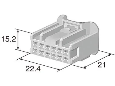Suitable for the original 12737 one button window up 12PIN wire harness plug connector of Enclave