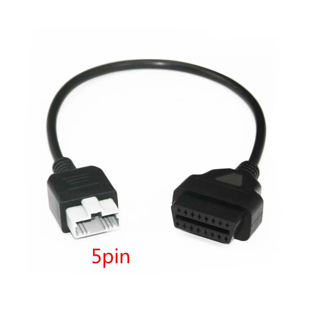 For Honda 5pin Adapter To 16pin Obd2/obdii For Honda 5 Pin To 16 Pin Female Connector Diagnostic Tool Extension Cable