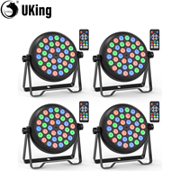 U`King 4PCS LED Par Lights With 36x0.5W RGB LEDs Stage Light DMX512 Control Uplighting For DJ Disco Wedding Party Club Christmas