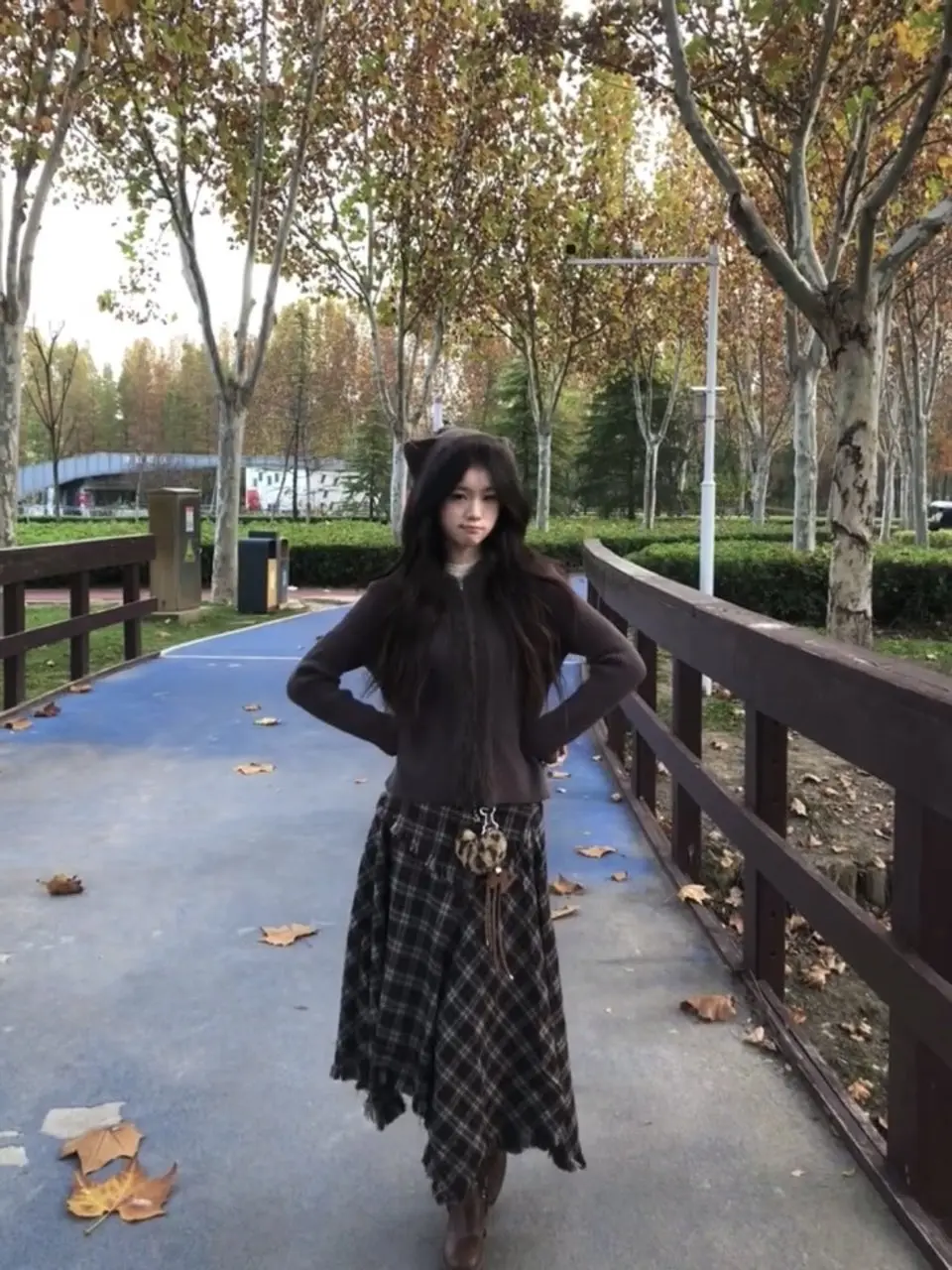 Ce Au Lait Fufu  Ear Raccoon Fce Knitwear Outerwear Women's Autumn Winter Zipper Knitted Open Cardigan Sli Outer ...